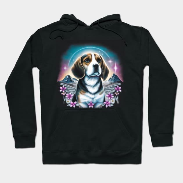 Glowing Beagle Hoodie by Enchanted Reverie